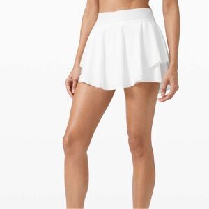Lululemon Court Rival White Tennis Skirt